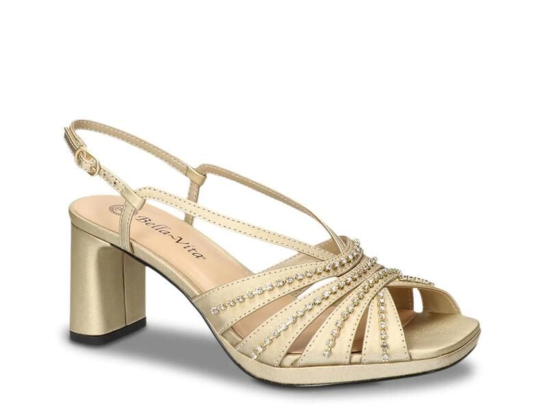 ベラヴィータ レディース シューズ サンダル プラットフォーム Bella VitaChorus Platform Sandal Champagne Satin シャンパン