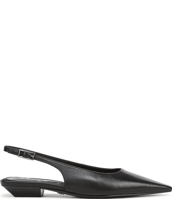 サムエデルマン レディース シューズ パンプス レザー ヒール Sam Edelmanetty Leather Kitten Heel Slingback Flats Black ブラック