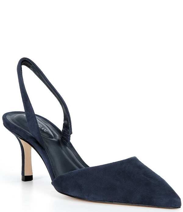 アントニオ メラーニ レディース シューズ ヒール スエード Antonio Melani Whit Suede Slingback Pumps Vessel Blue ブルー