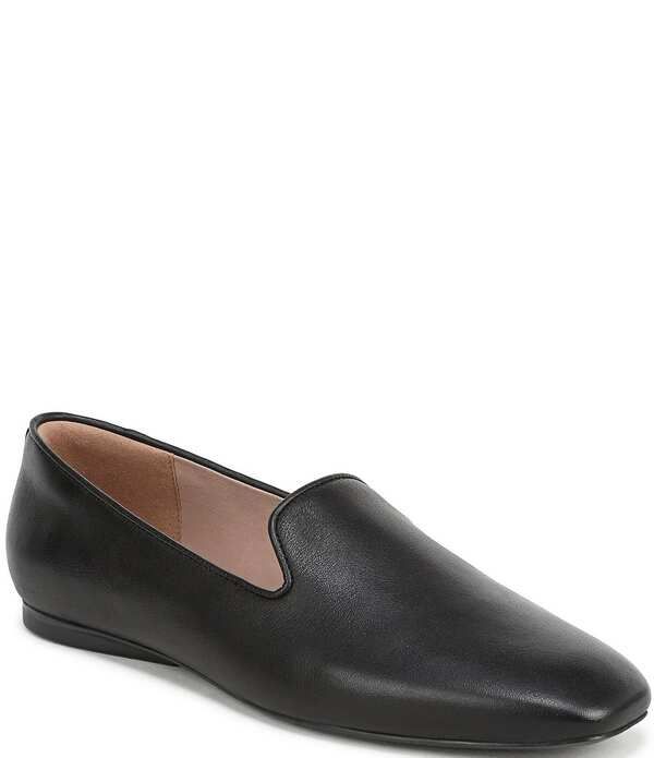 ナチュライザー レディース シューズ パンプス レザー ローファー Naturalizer Charm Leather Square Toe Loafers Black ブラック