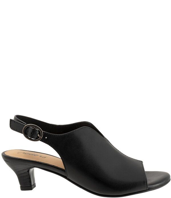 トロッターズ レディース シューズ サンダル レザー Trotters Norma Leather Slingback Sandals Black ブラック