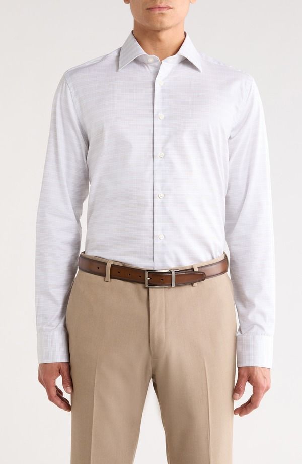 ジャックビクター メンズ トップス シャツ コットン Jack Victor Plaid Cotton DresshirtAUPE トープ 45,480円