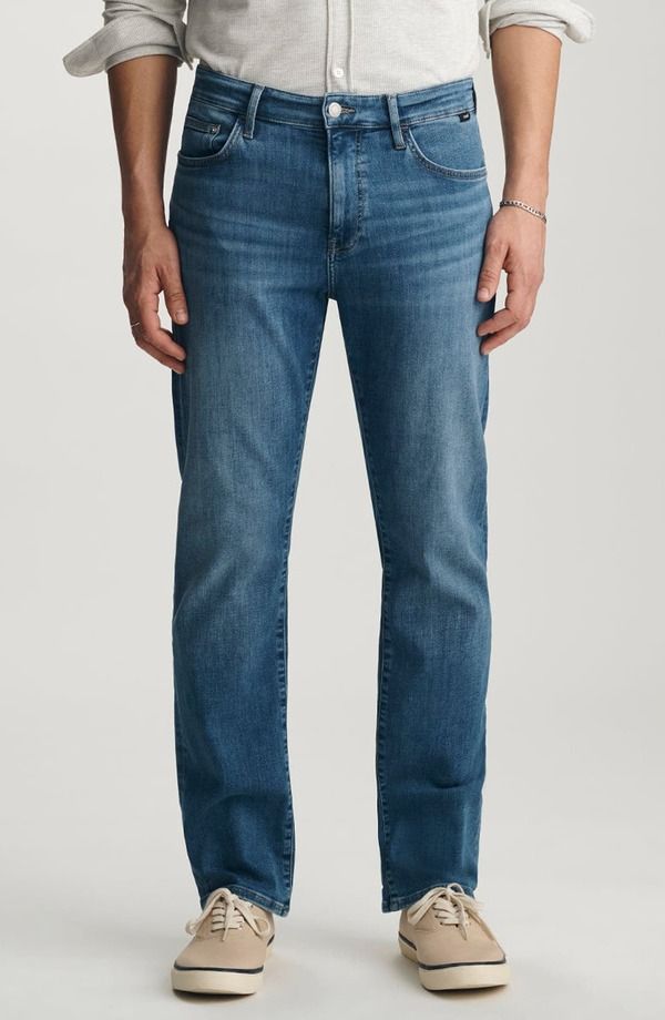 マーヴィ ジーンズ メンズ ボトムス デニムパンツ ストレート Mavi Jeans Zach Straight Leg Jeans Big Regular MID BRUSHED FEATHER