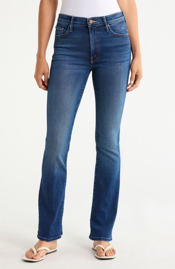 マザー レディース ボトムス デニムパンツ ストレート ハイウエスト ジーンズ MOTHER The Insider Skimp High Waistraight Leg Jeans TAKING C