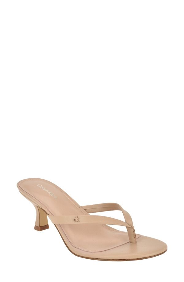 カルバンクライン レディース シューズ サンダル Calvin Klein Opelle 2 Sandal Women LIGHT NATURAL 110