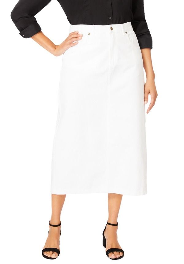 ジェシカロンドン レディース ボトムス デニムパンツ プラスサイズ ミディ スカート コットン Jessica London Classicotton Denimidi Skirt Plus Regu 15,000円