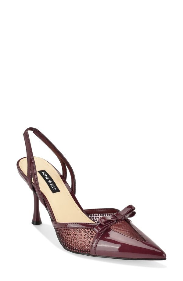 ナインウェスト レディース シューズ パンプス Nine West Padell Pointed Toe Slingback Pump DARK RED レッド 22,792円
