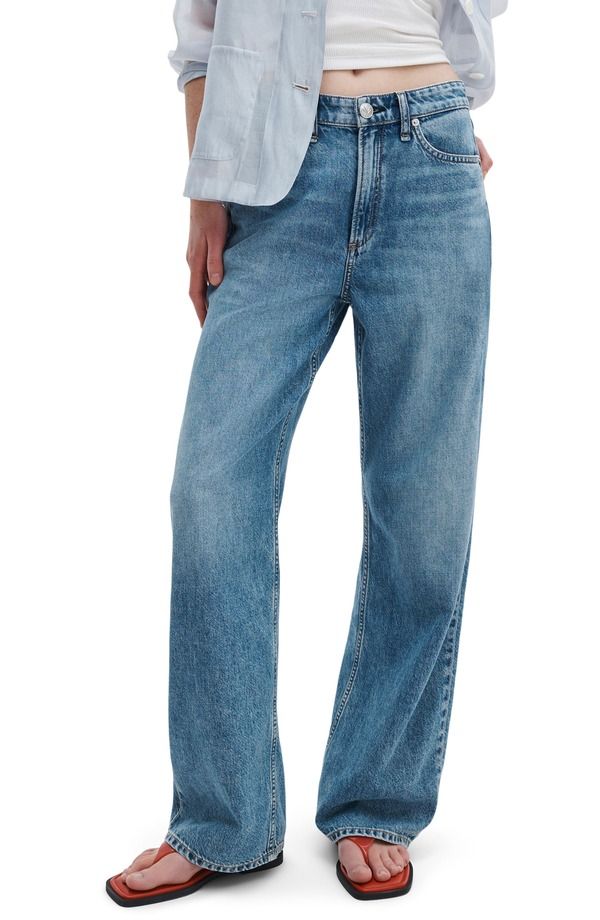 ラグアンドボーン レディース ボトムス デニムパンツ ワイドレッグ ジーンズ rag bone Featherweight Logan Wide Leg Jeans LYON