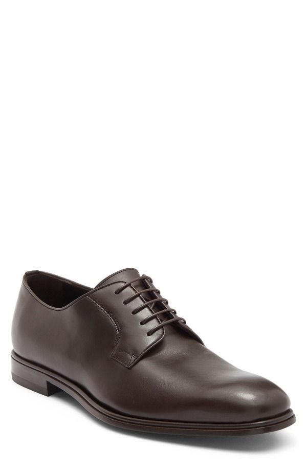 フェラガモ メンズ シューズ スニーカー ダービー レザー FERRAGAMO Leather Derby Men BROWN ブラウン