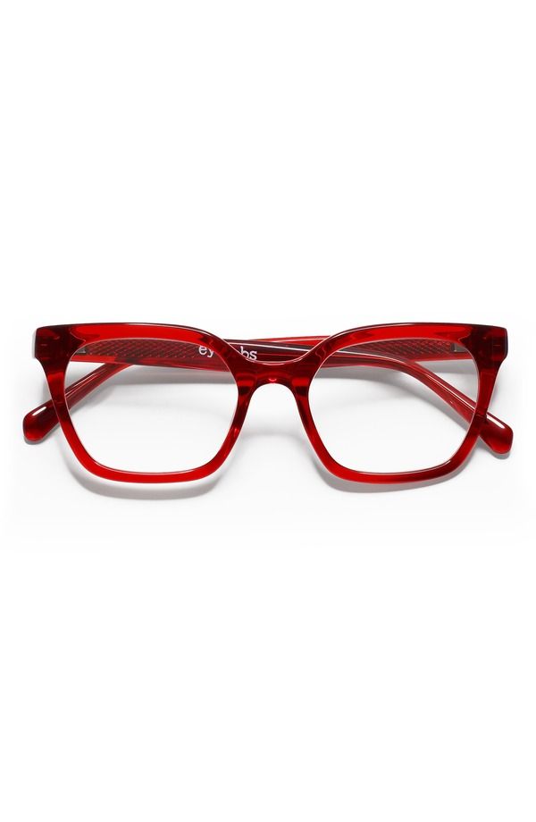 アイブブス メンズ アクセサリー サングラス・アイウェア eyebobs Overlook 50mm Cat Eye Readinglasses RED CRYSTAL CLEAR レッド