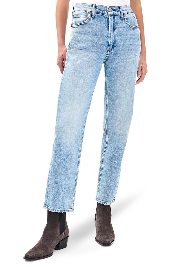 ラグアンドボーン レディース ボトムス デニムパンツ ストレート アンクル ジーンズ rag bone Harlow Mid Rise Ankle Straight Leg Jeans LOU1