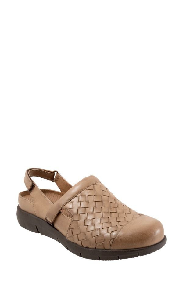 ソフトウォーク レディース シューズ サンダル SoftWalk Salina II Woven Clog Women CEMENT