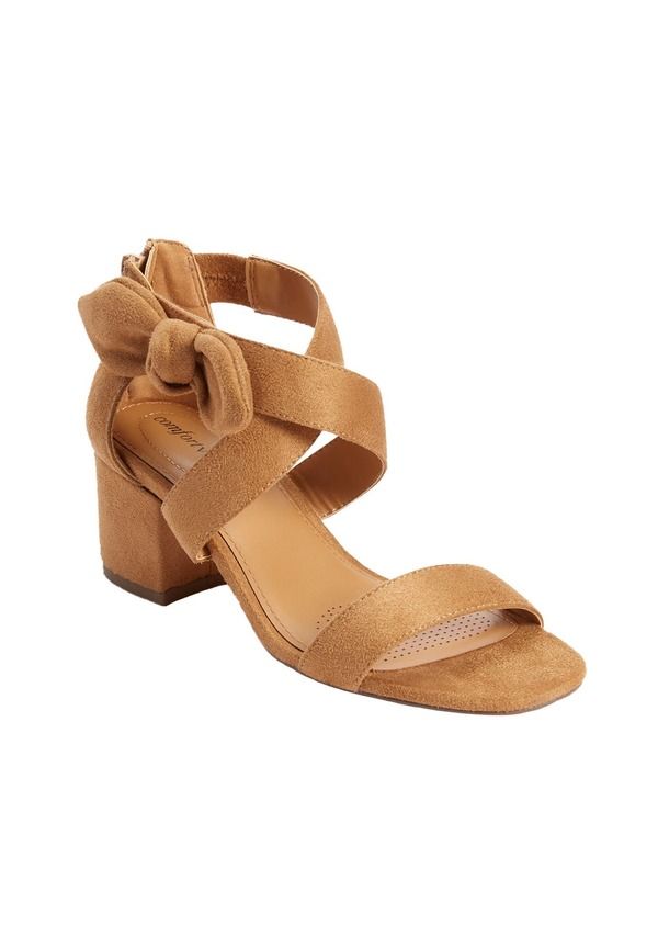 コンフォートビュー レディース シューズ ヒール サンダル Comfortview The Aralyn Sandal Women BROWN ブラウン