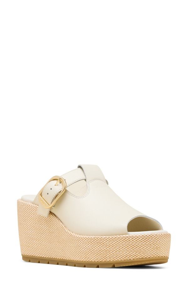 ソレル レディース シューズ サンダル プラットフォーム SOREL Sunpeak Platform Wedge Sandal Women CHALK GUM 16 チョーク