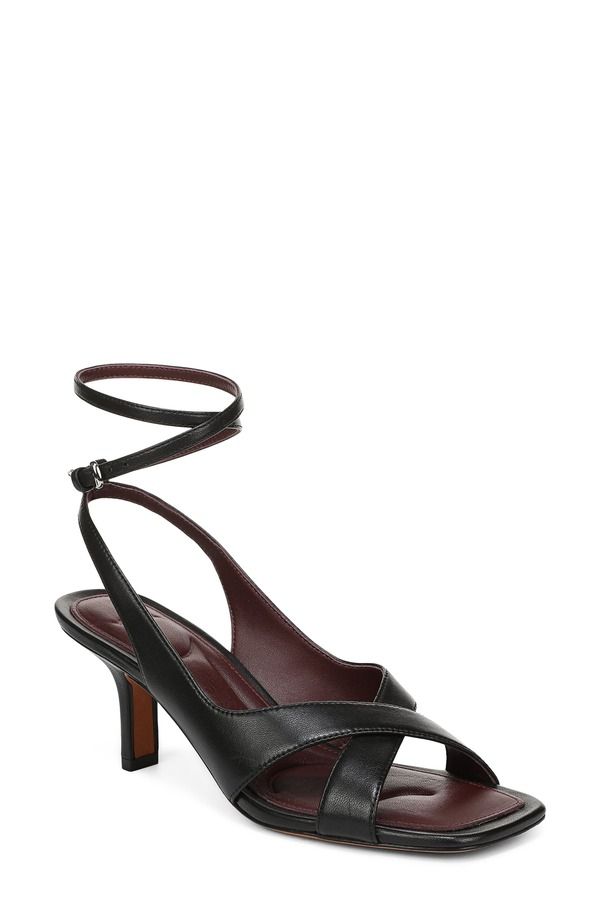ヴィンス レディース シューズ サンダル レザー Vince Lola Leather Sandal Women BLACK ブラック