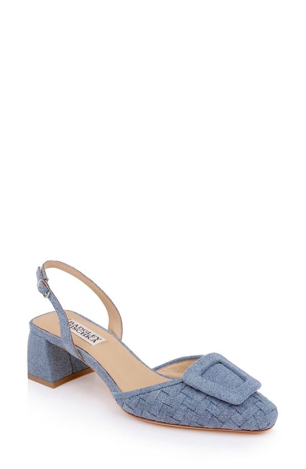 バッドグレイミッシカ レディース シューズ ヒール Badgley Mischka Collection Yaneli Slingback Pump LIGHT DENIM デニム