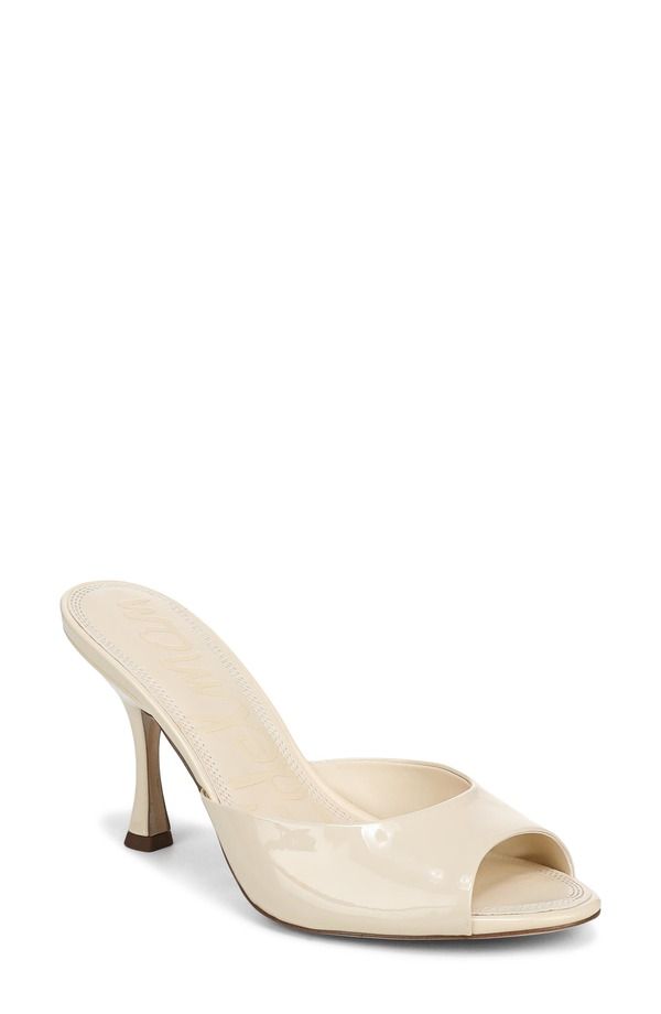 サムエデルマン レディース シューズ ヒール サンダル Sam Edelman Jeanie Slide Sandal Women MODERN IVORY PATENT アイボリー