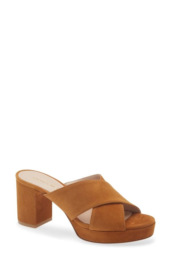 スチュアート ワイツマン レディース シューズ パンプス プラットフォーム サンダル レザー Stuart Weitzman Dyna Leather Platform Slide Sandal Wo