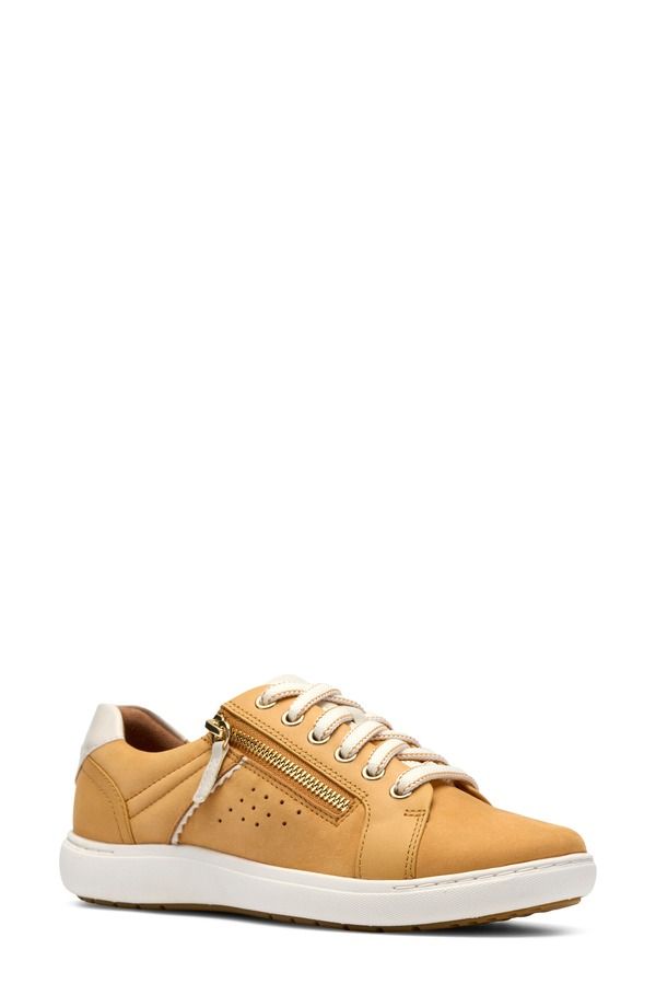 クラークス レディース シューズ スニーカー Clarks Nalle Zen Sneaker Women YELLOW NUBUCK イエロー