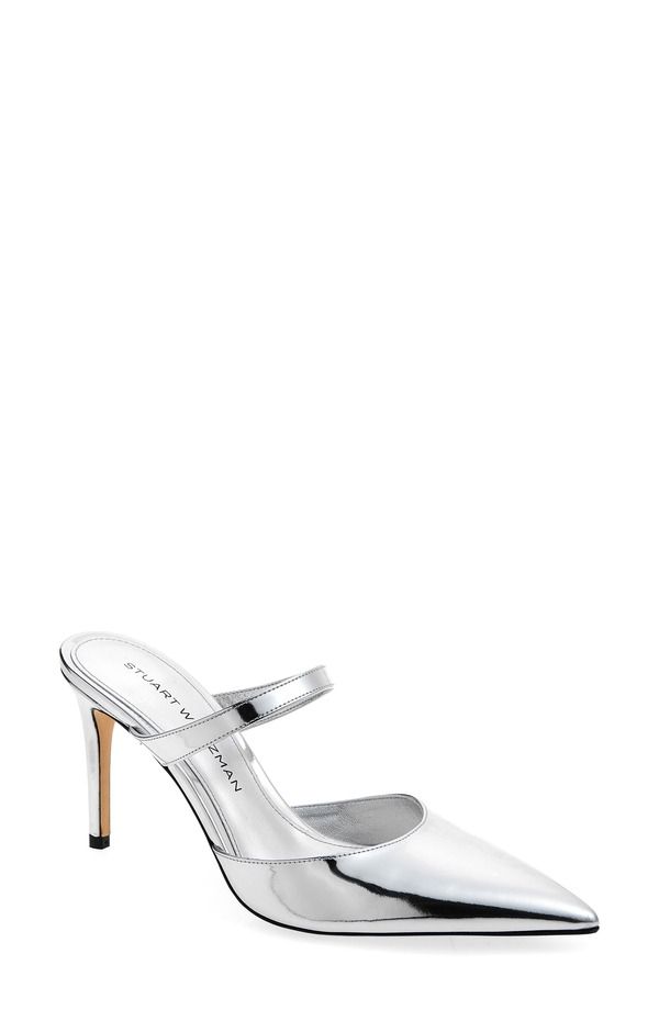 スチュアート ワイツマン レディース シューズ ヒール Stuart Weitzman Power Mule 85 Pump SILVER SPECCHIO シルバー 88,440円