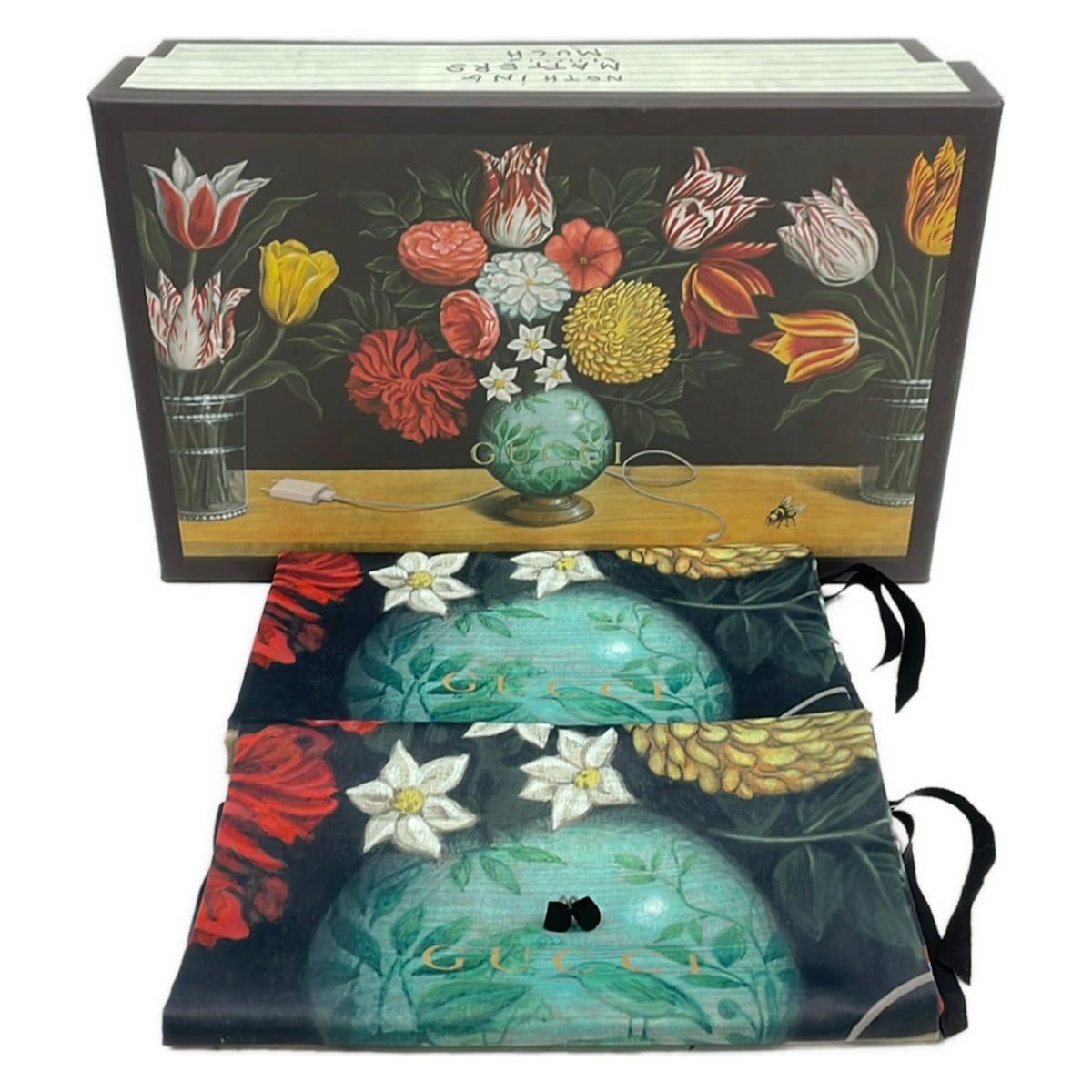 GUCCI(グッチ) パンプス 36 レディース - 黒 レース/花柄/ラインストーン レザー