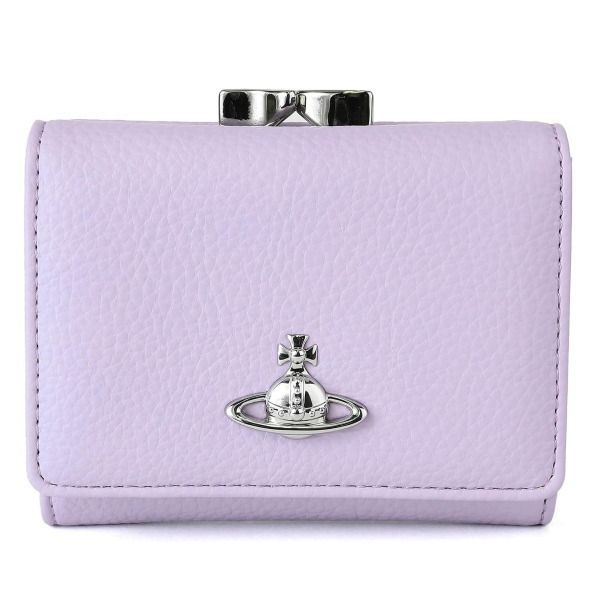 Vivienne Westwood ヴィヴィアン・ウエストウッド 三つ折り財布 リラ 小銭がま口式 スモールフレームウォレット Small Frame Wallet 5115002MW-S000D J402 LILAC