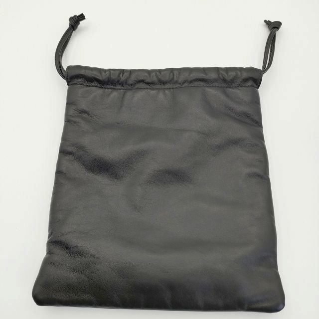 Aeta トートバッグ レザー ポーチ 巾着バッグ ブラック ユニセックス アエタ【中古】6-0628G∞