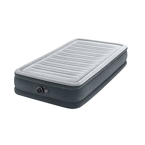 [ インテックス ] Intex エアーベッド 正規販売店 コンフォートプラッシュ （S） 67765JC グレー コンフォートプラッシュミッドライズ シングル （スライド式ポンプ） ミッドライズ エアベッド 67765 [並行輸入品]pms