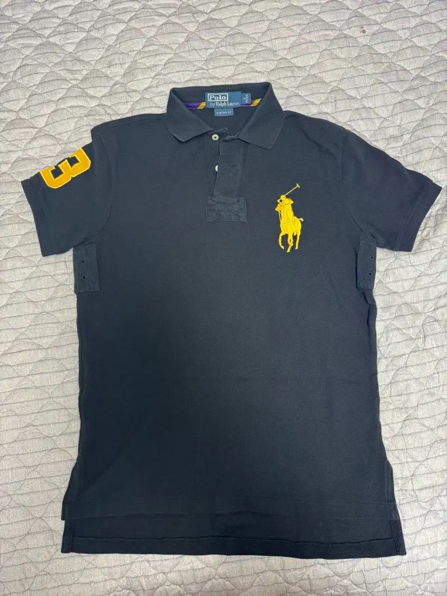 ポロラルフローレン ビックポニー 半袖 カラーTシャツ ブラック