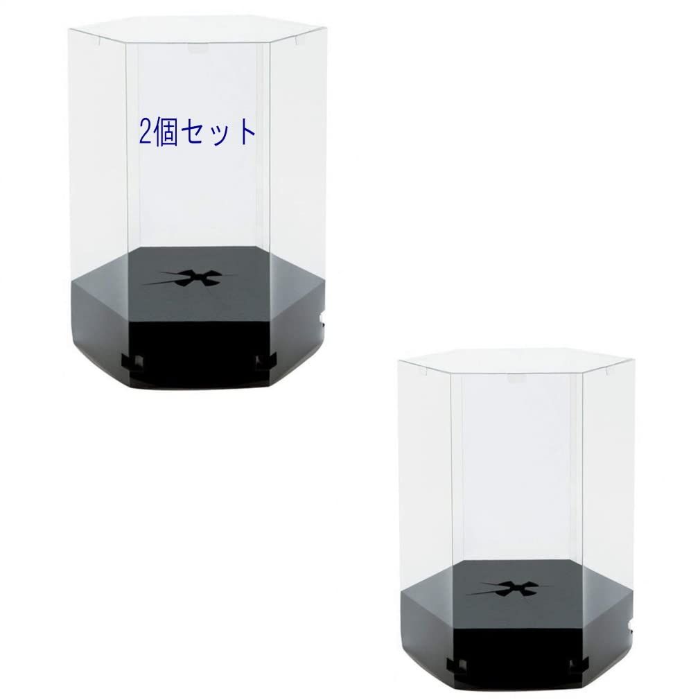 日本製 六角形 クリアケース 台紙付 2個 高さ37×奥行26×幅30cm (15×6角)cm 台紙高さ7cm クリアケース フラワーボックス ブーケケース プリザーブドフラワー フラワーアレジメント 花束 ギフトボックス ケース フィギュア af19b147