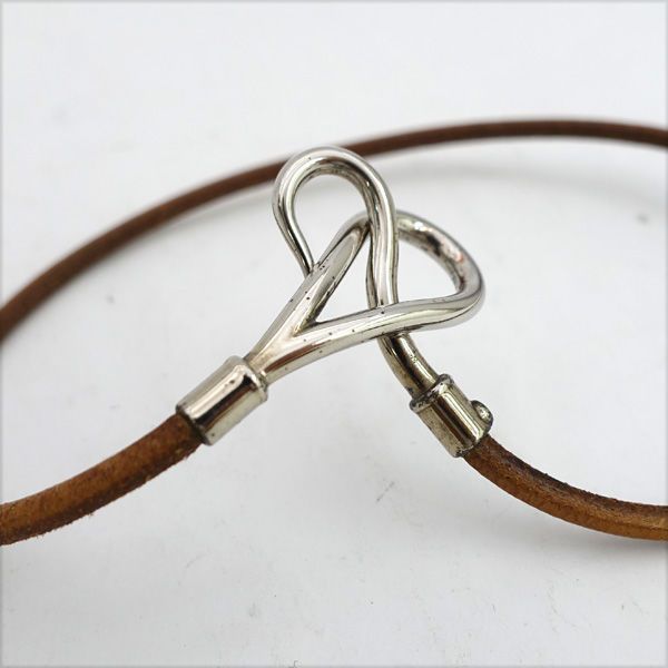 HERMES / エルメス ◇ジャンボ レザー 2連ブレスレット シルバー金具