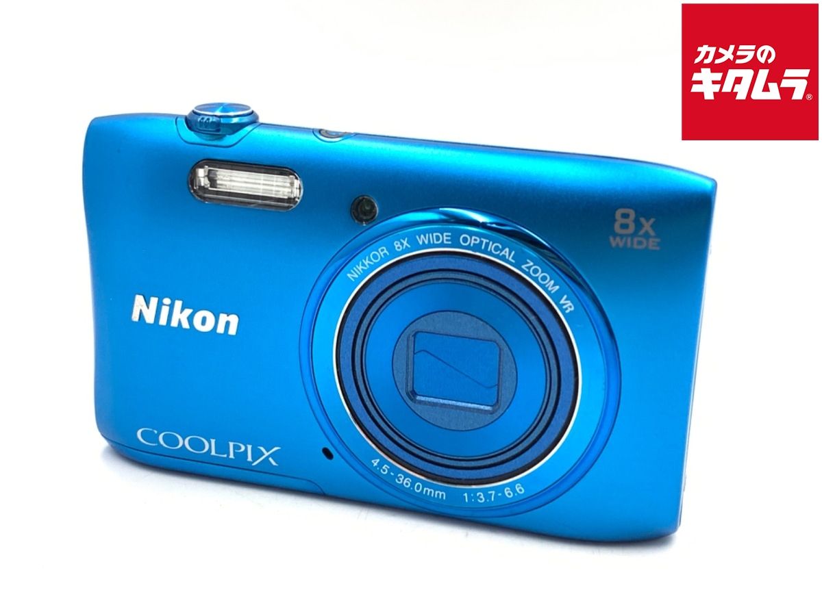 【中古】 【並品】 ニコン COOLPIX S3600 BL コバルトブルー