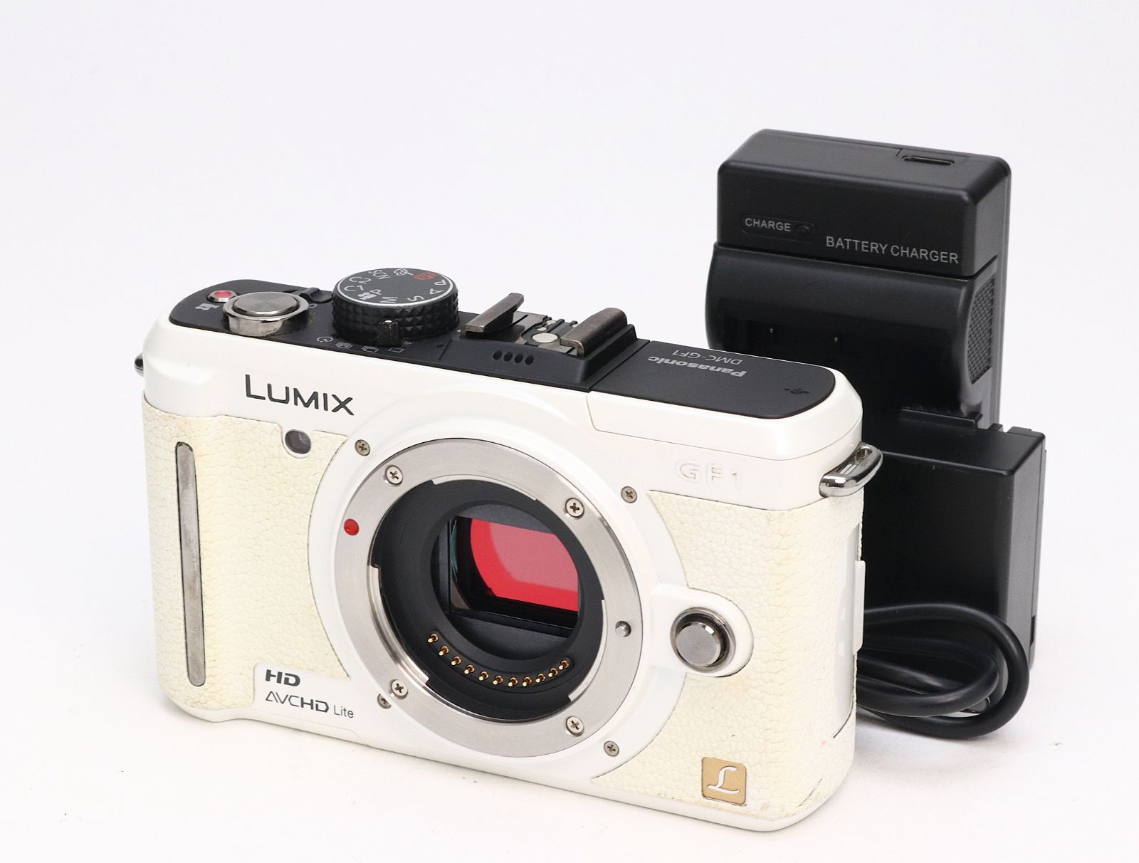 B+ (並品) Panasonic パナソニック LUMIX DMC-GF1 ボディ ホワイト