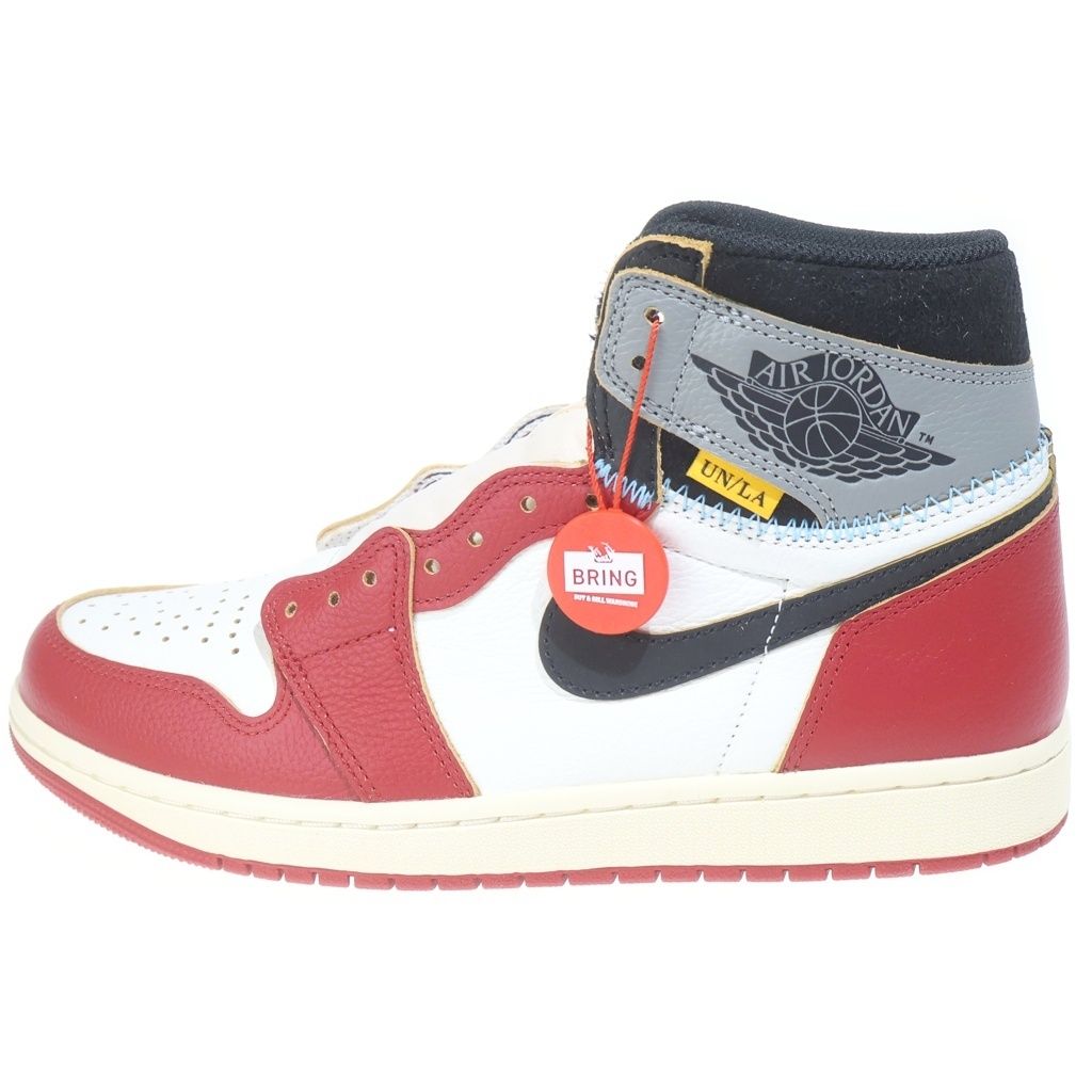 NIKE (ナイキ) ×UNION AIR JORDAN 1 RETRO HIGH OG CHICAGO HV8563-600 ユニオン エアジョーダン1 シカゴシャドー ハイカットスニーカー US9.5/27.5cm レッド/ホワイト