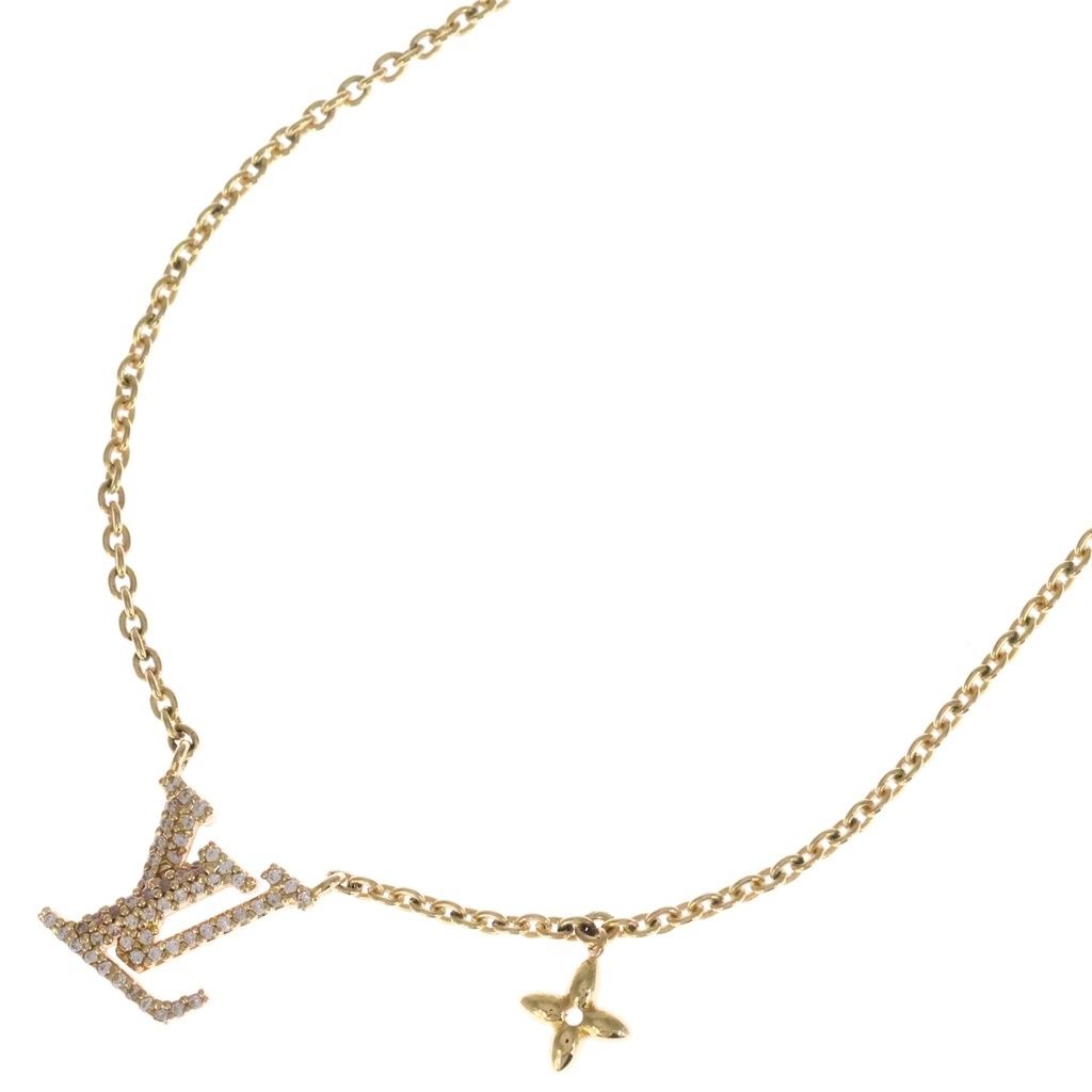 LOUIS VUITTON (ルイヴィトン) コリエ LVアイコニックネックレス ゴールド M00596