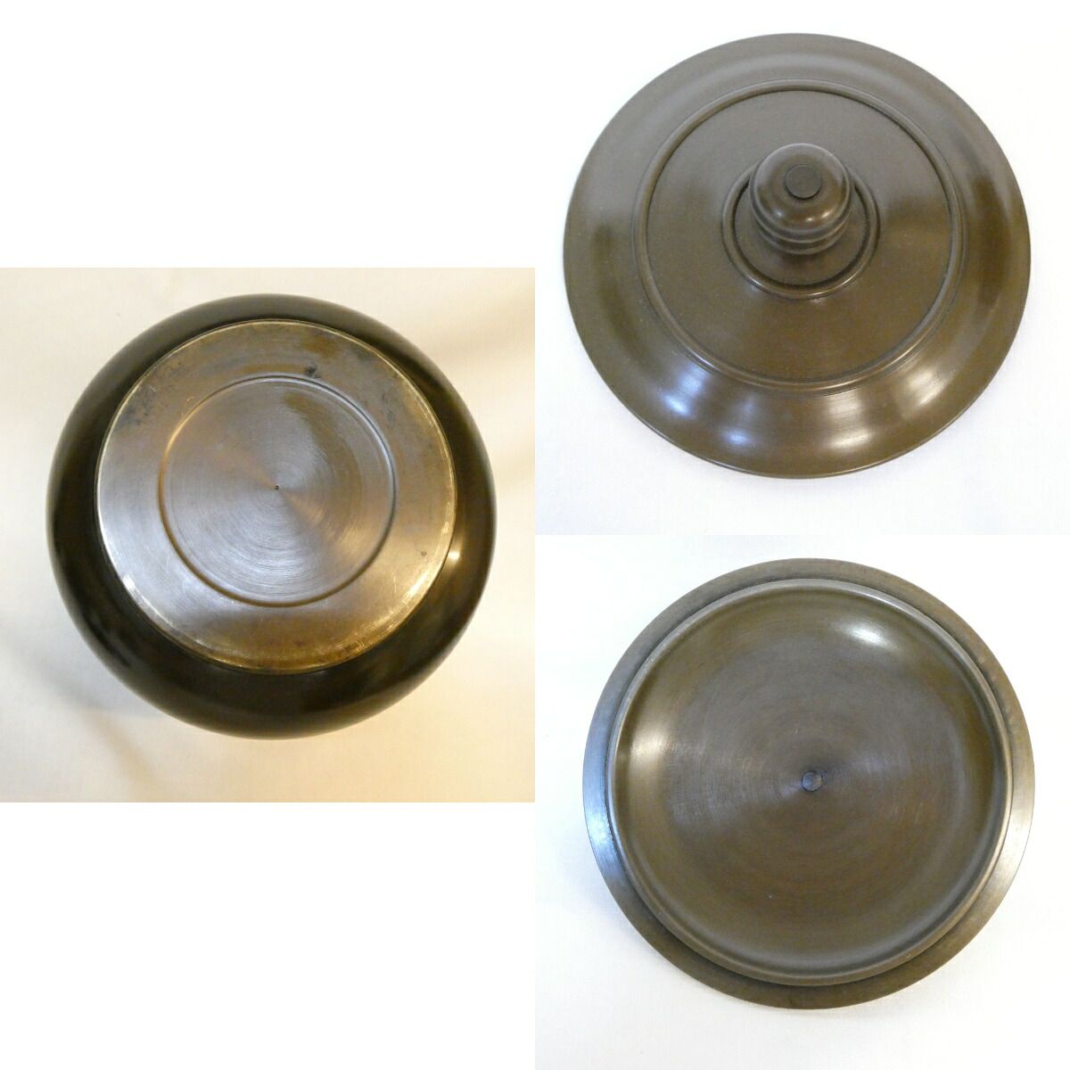 訳あり特価】鋳師 金森紹栄作 利休好 唐銅皆具 一揃 茶道具【中古 美品