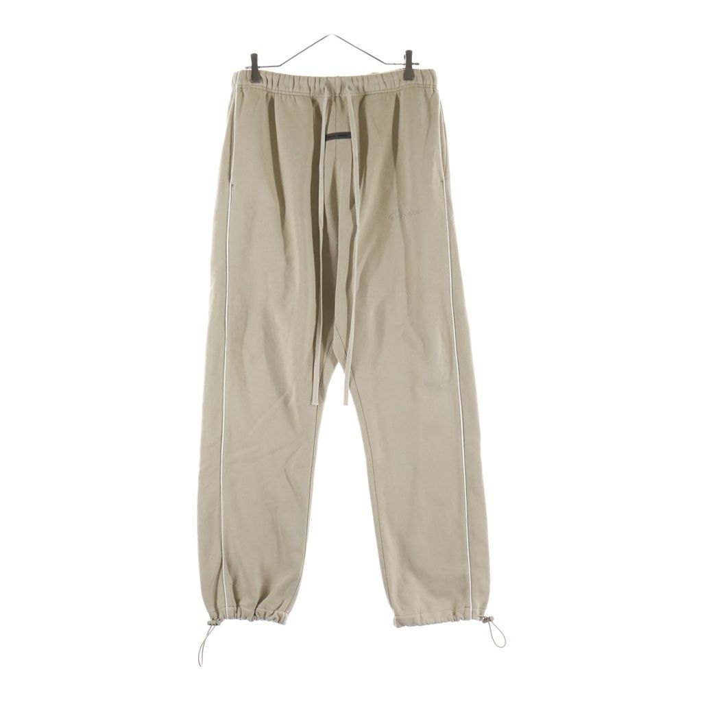 FEAR OF GOD ESSENTIALS (フィアオブゴッド エッセンシャルズ) TRACK PANTS ロゴ刺繍 トラックパンツ スウェットパンツ ベージュ