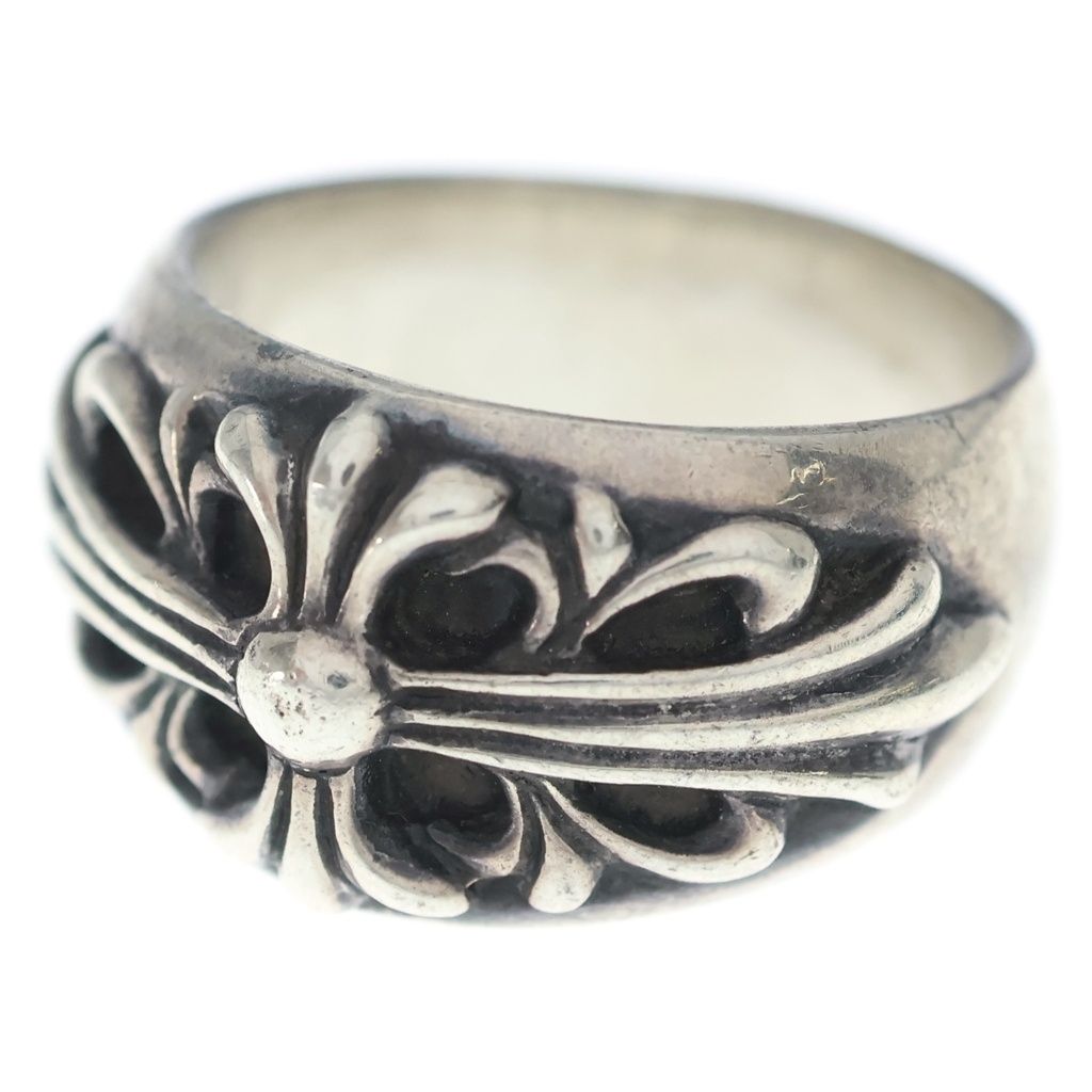 CHROME HEARTS (クロムハーツ) FLRL CRS フローラルクロス リング シルバー