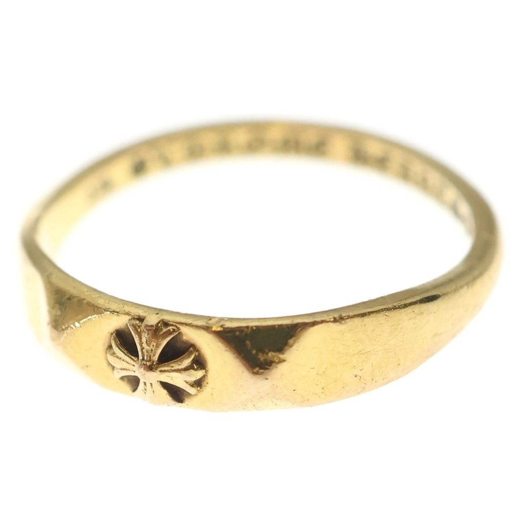 CHROME HEARTS (クロムハーツ) 22K BUBBLGM PYRAMID PLS バブルガムピラミッドプラス リング ゴールド
