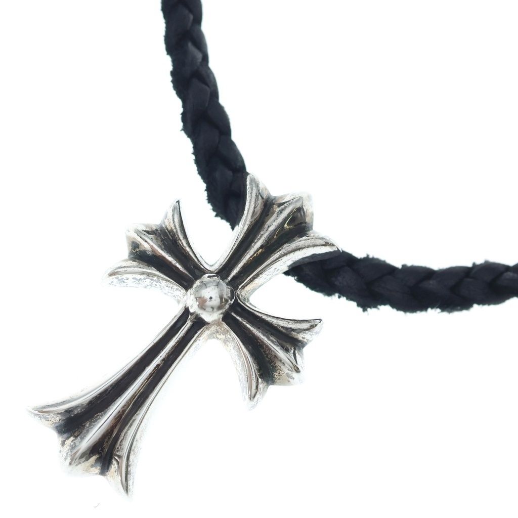 CHROME HEARTS (クロムハーツ) CH CRS SMLスモールCHクロス BC ボロチップブレイド ネックレス シルバー BCA220 110,000円