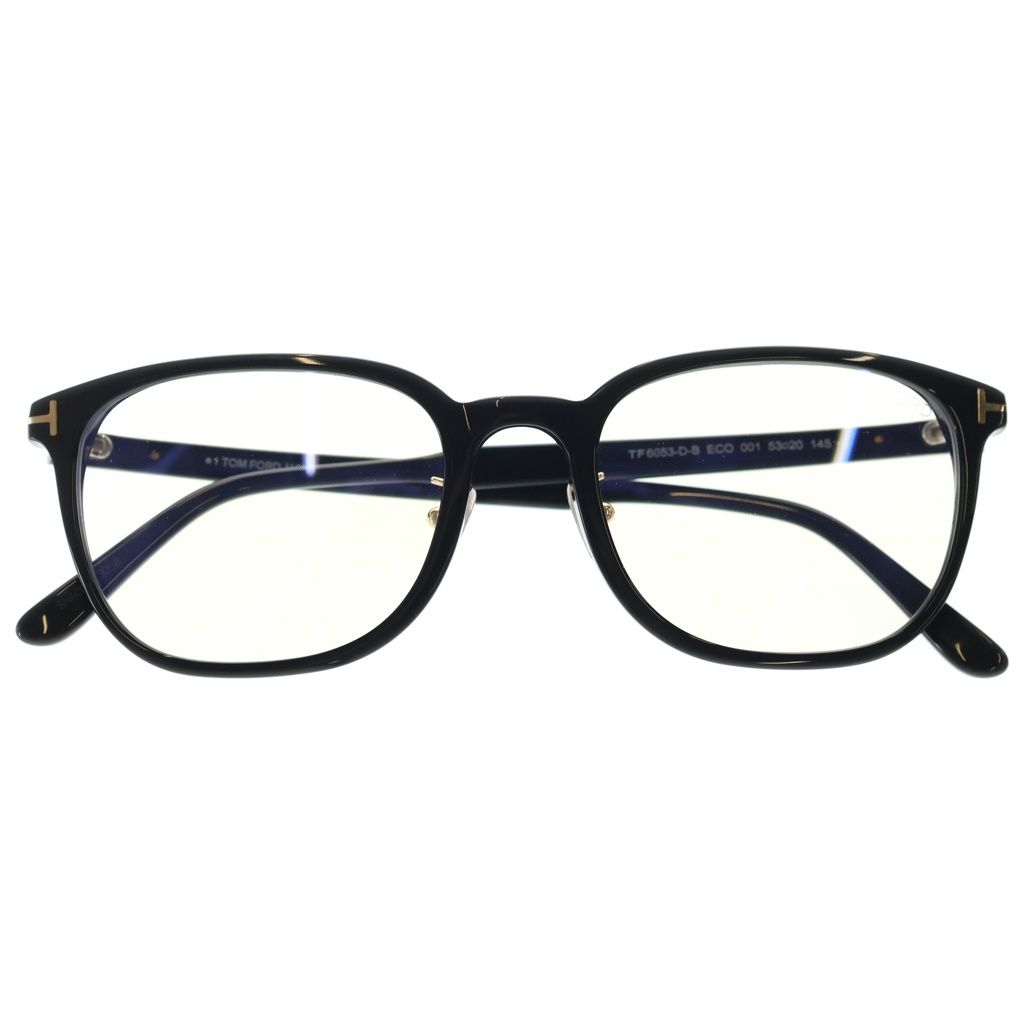TOM FORD (トムフォード) TF6053-D-B アジアンフィット ウェリントンフレーム クリアレンズ サングラス メガネ ブラック