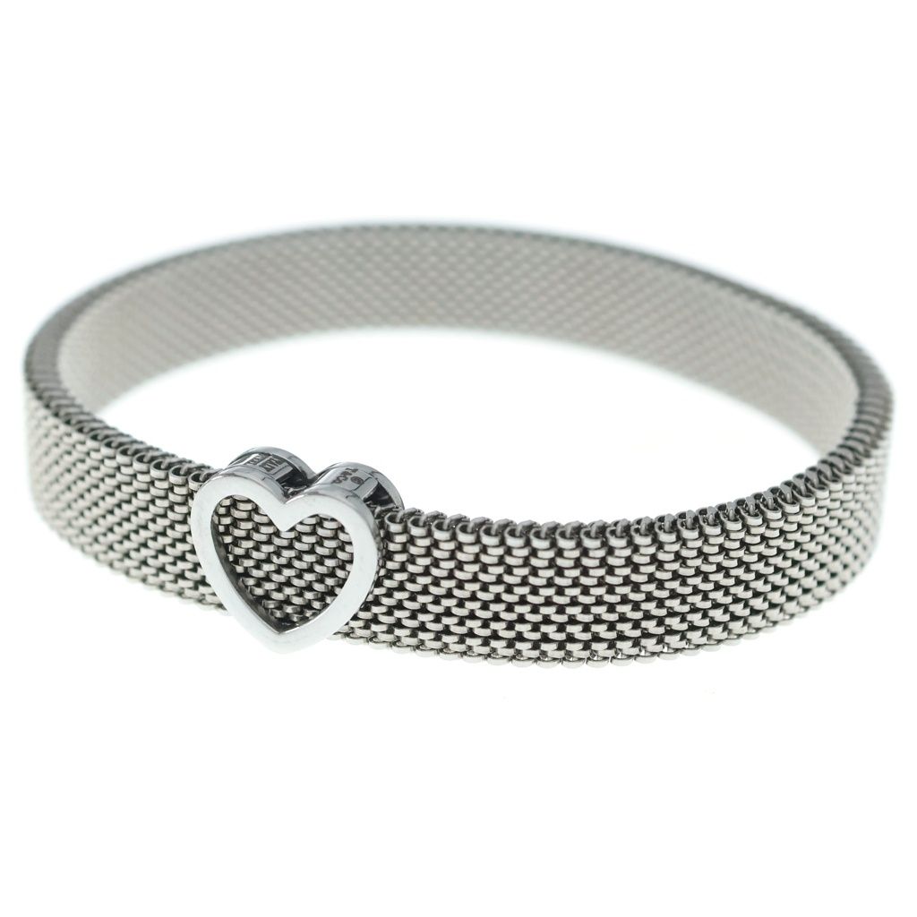 TIFFANY & Co. (ティファニー) サマセット ハートメッシュブレスレット シルバー