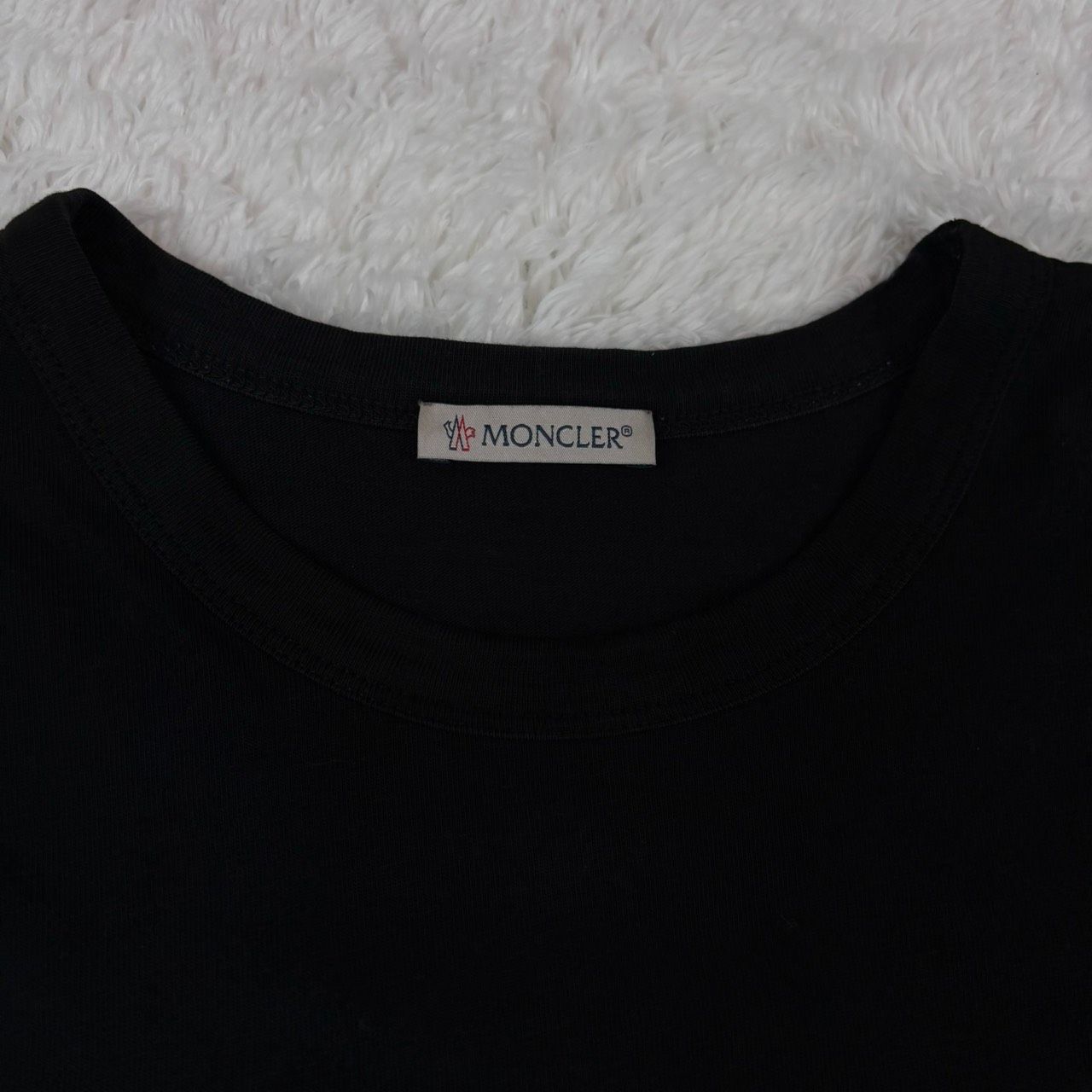 QR鑑定済】 MONCLER モンクレール Tシャツ L 黒 ブラック MAGLIA T