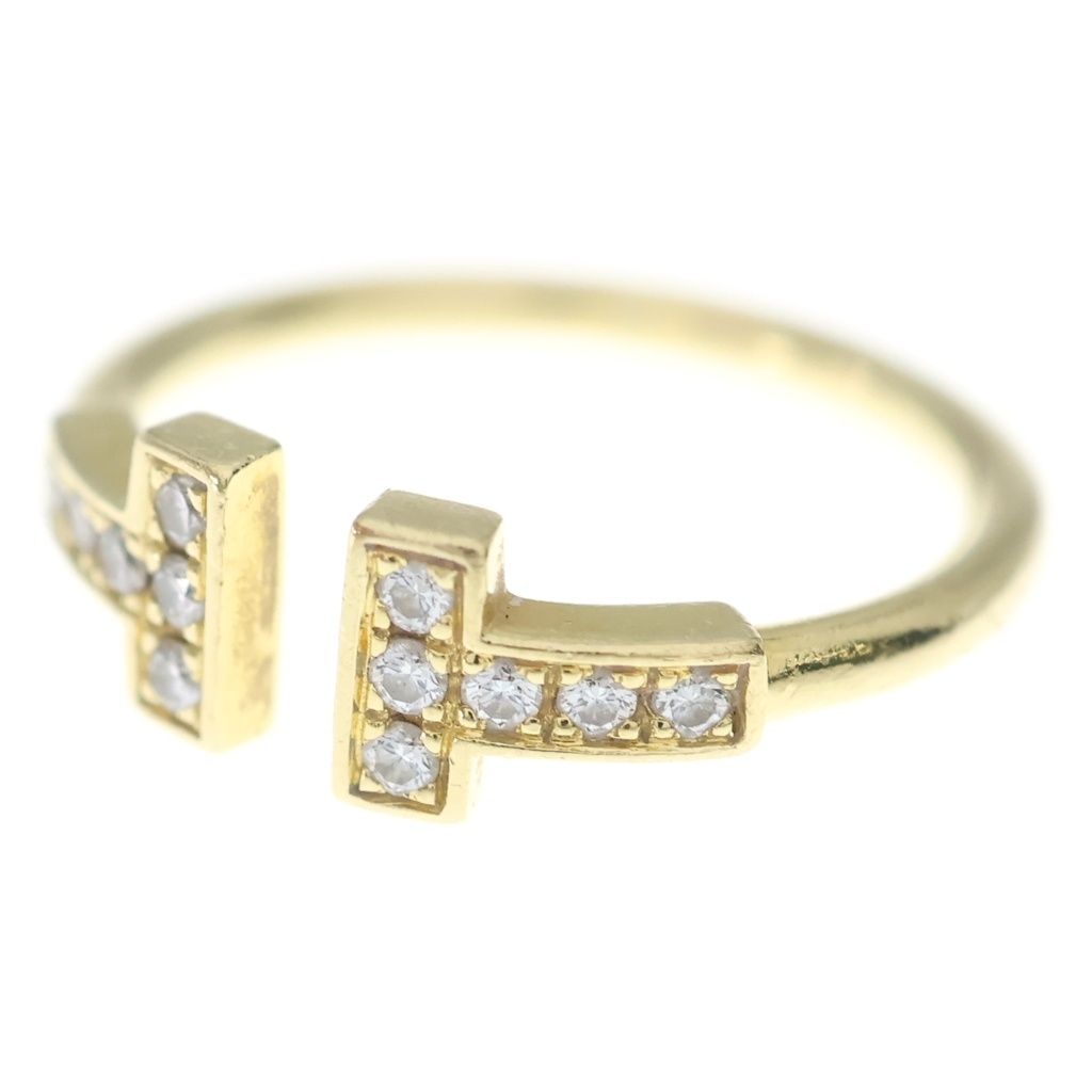TIFFANY & Co. (ティファニー) Tワイヤー ダイヤ リング 指輪 K18YG イエローゴールド