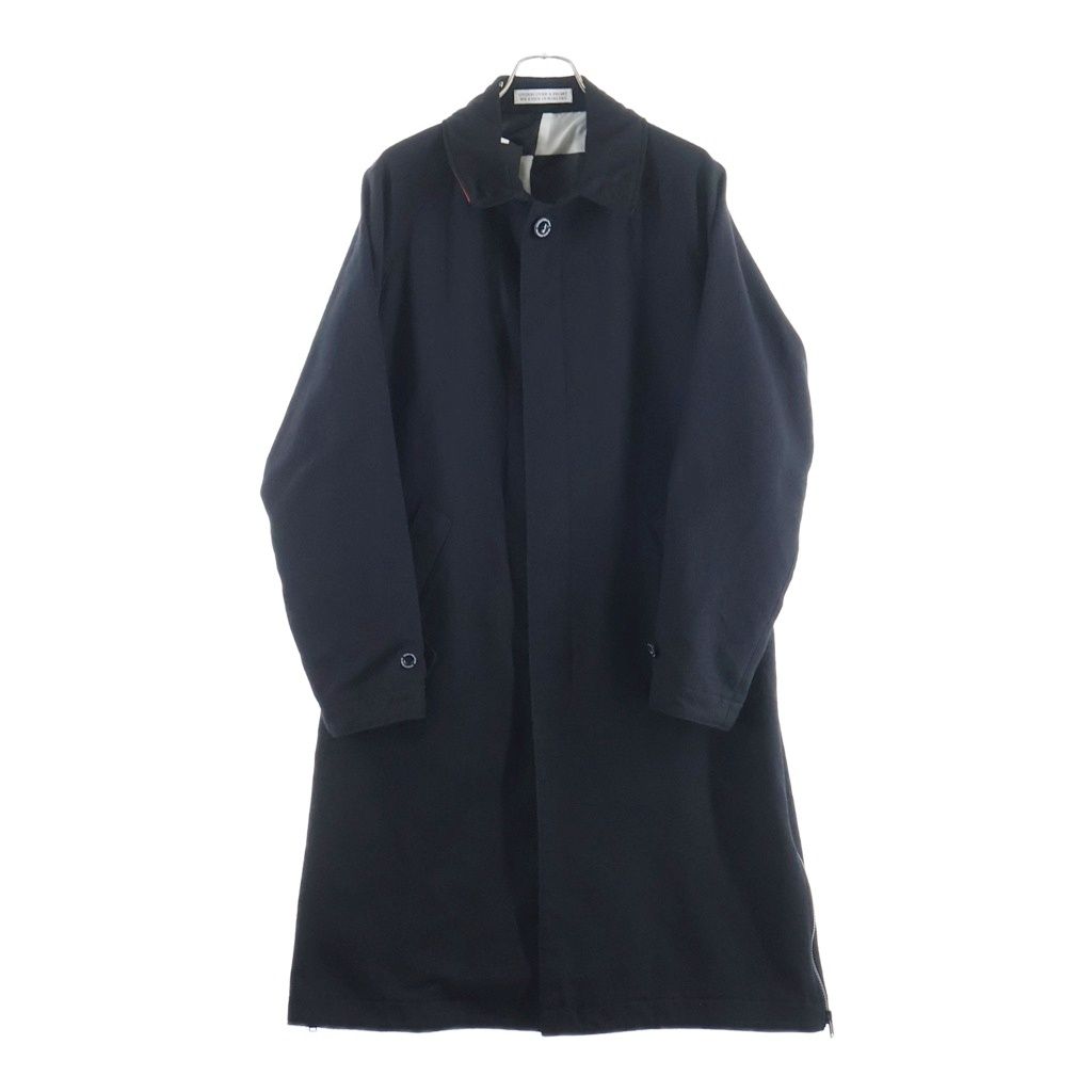 UNDERCOVER (アンダーカバー) 23AW ×fragment design Wool Coat フラグメントデザイン ステンカラー サイドジップ ウールロングコート ブラック UC2C9394-2