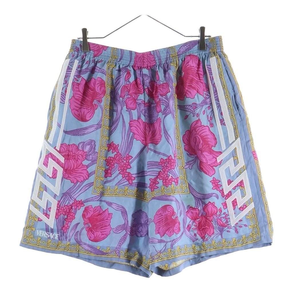 VERSACE (ヴェルサーチ) Acid Bouquet Shorts アシッドブーケ シルク ハーフパンツ ショーツ マルチカラー 1004713