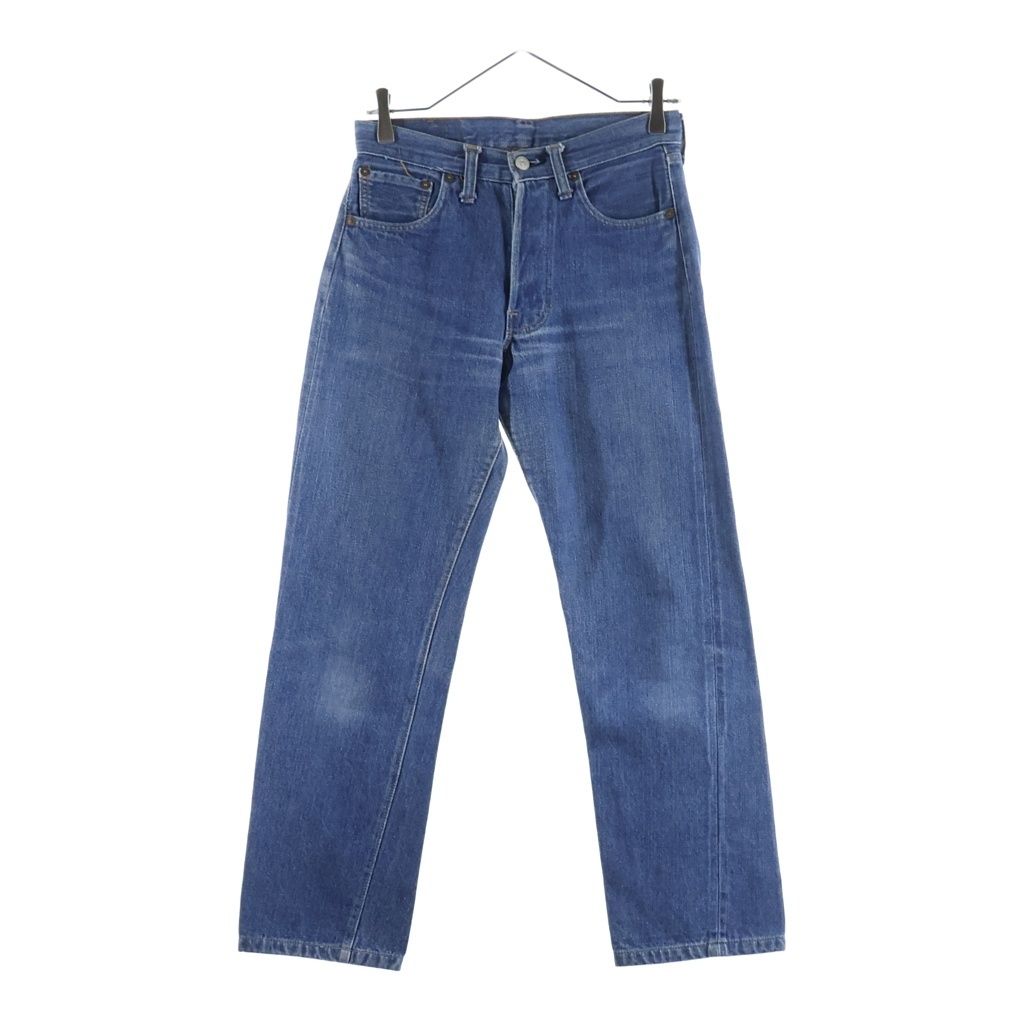 Levi's (リーバイス) 70S VINTAGE 501 66前期 ボタン裏6 スモール e 紙パッチ シングルステッチ ヴィンテージ ボタンフライデニムパンツ インディゴ