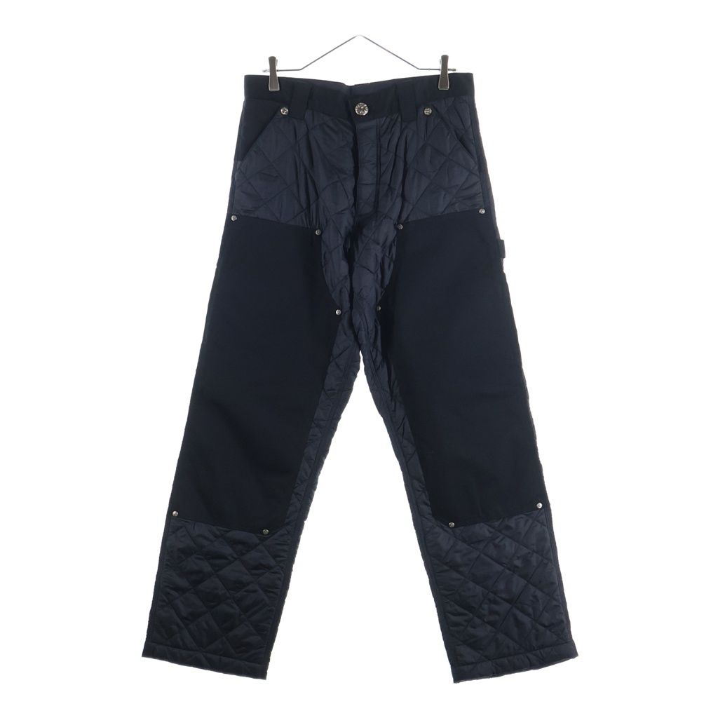 CHROME HEARTS (クロムハーツ) MATTY BOY CARPENTER SEX RECORDS MATTY BOYパッチ付きカーペンターロングパンツ ブラック