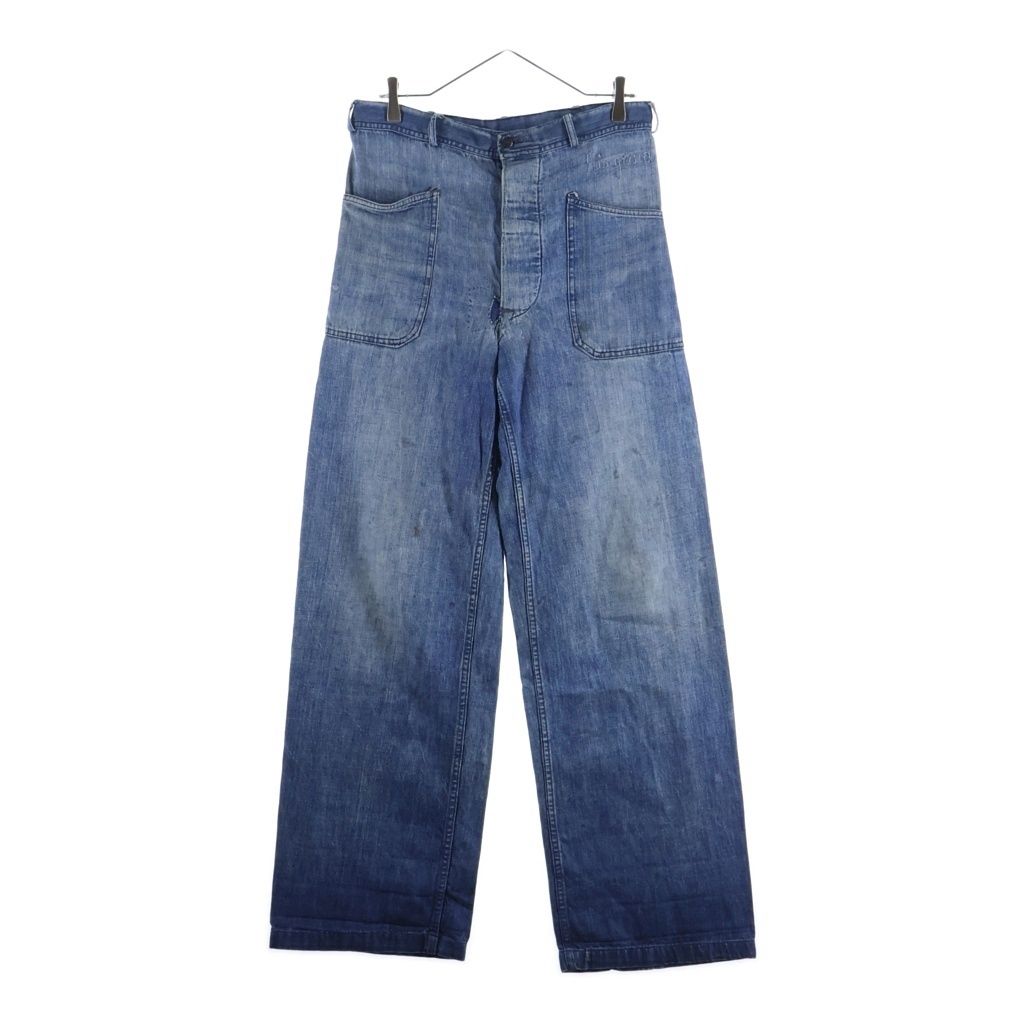 VINTAGE (ヴィンテージ) 40S VINTAGE US NAVY Denim Trousers 巻きパンツ ユーエスネイビー ヴィンテージ デニムトラウザーパンツ インディゴ