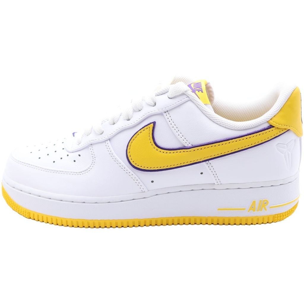 NIKE (ナイキ) ×KOBE BRYANT AIR FORCE 1 LOW RETRO QS FZ1151-100 コービーブライアント エアフォース 1 レトロ ローカットスニーカー ホワイト/イエロー US9/27cm